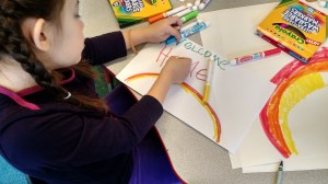 Welcome home signs - quick and easy.