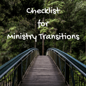 Ministry TransitionChecklist
