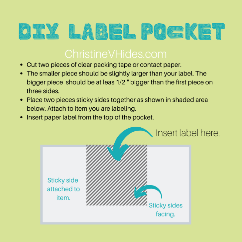 DIY Changeable Label Pocket